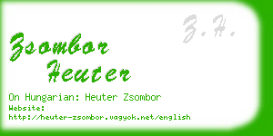 zsombor heuter business card